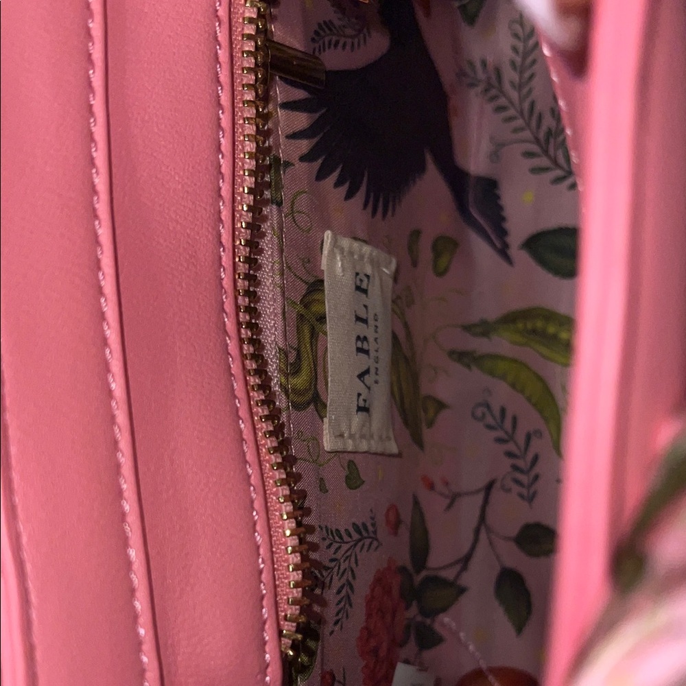 Fable England Mini Pink Handbag with Scarf - Picture 5 of 15